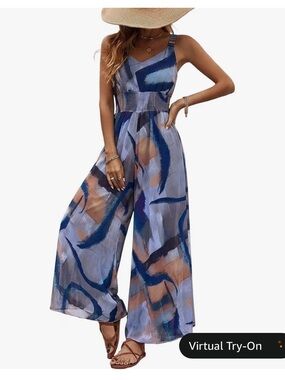 CHICME Abstract Print Romper 
 Size Large Like New